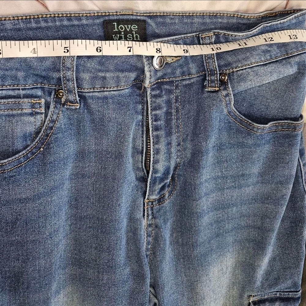 Women's Blue Cargo Slim Jeans - Unbranded - Picture 4 of 9